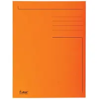 Exacompta 3-kleps dossiermap folio oranje (50 stuks)