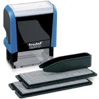 Trodat Printy 4912 Typo Rubberen stempel Zwart, blauw 4,7 cm