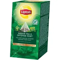 Lipton thee Exclusive Selection, Groene Thee Munt, doos van 25 zakjes