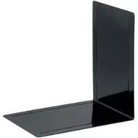 MAUL metalen boekensteunen voor classeurs zwart 24 x 16,8 x 24 cm (2 stuks)