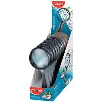 Maped vergrootglas met handvat, rond, diameter: 75 mm, verpakking met 10 stuks