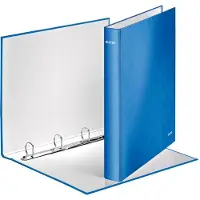 Leitz Ringband WOW 4242 4-rings A4 blauw - 3 stuks