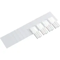 Djois Alzicht Ruiters Badge formaat Transparant Kunststof Incl. ruiterstroken 6,5 x 2,7 cm 25 Stuks