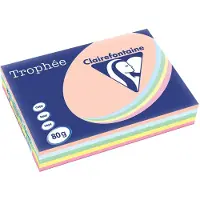 Clairefontaine Trophée Pastel A3, 80 g, 500 vel, geassorteerde kleuren