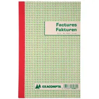 Exacompta Factuur - 2 Talig - 21 x 13,5 cm - Tripli - 2 rings
