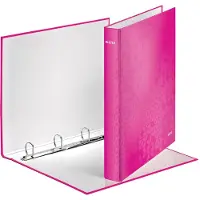 Leitz Ringband WOW 4242 4-rings A4 roze - 3 stuks