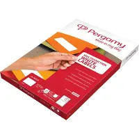 Pergamy witte etiketten, ft 99,1 x 93,1, ronde hoeken, pak van 600 etiketten - 2 stuks