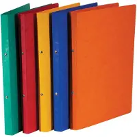 Bronyl ringmap, voor ft A4, uit glanskarton, 2 ringen van 16 mm, geassorteerde kleuren - 40 stuks