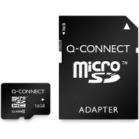Q-CONNECT microSD geheugenkaart, met SD-adaptor, 16 GB