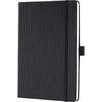 Sigel weekagenda 2026 Conceptum - formaat A5 - verticale lay-out - zwart - hardcover - SI-C2619