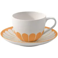Villeroy & Boch Kaffeetasse mit Untertasse Fleur Couleur 160 ml