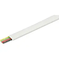 Goobay câble téléphonique plat 4 conducteurs bobine de 100 m blanc