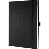 Sigel Weekkalender Conceptum 2026 C2618, A4+, 192 pagina's, 1 jaar, elk 2 pagina's voor 1 week, PEFC papier/kunststof, zwart