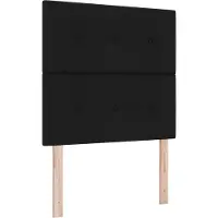 vidaXL LED Box Spring Bed met hoofdeinde Zwart 80 x 200 cm Stof