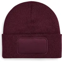 Beechfield Original Patch Beanie B445 - Burgundy - One size