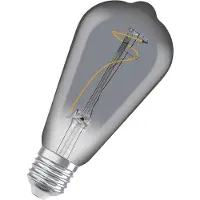 Osram LED lamp E27 | Edison ST64 | Vintage 1906 | Filament | Smoke | 1800K | 3.4W (10W)