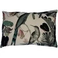 Mars & More groot kussen fluweel exotisch honing vogel 40x60cm*
