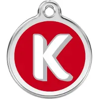 Red Dingo Hondenpenning 30 mm letter K