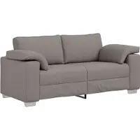 vidaXL Loveseat Taupe 180 cm Stof