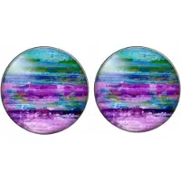Charme Bijoux Clip oorbellen- Kiki-2 cm paars