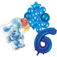 Amscan Blue's Clues ballonnen pakket - 60x63cm - Folie Ballon - 6 jaar - Themafeest - Verjaardag - Ballonnen - Versiering - Helium ballon