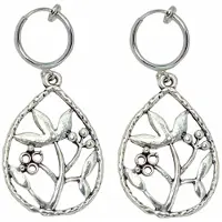 Charme Bijoux Klem oorbellen- zilverkleur- takje-geen gaatje-