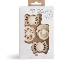 Frigg - Baby's First Pacifier Floral Heart - Cream