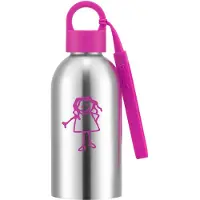 Bodum | Melior Waterfles / Drinkfles voor kinderen | Roestvrijstaal (RVS) | 0.3L Roze
