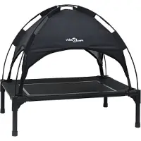 vidaXL Hondenbed 63 x 49,5 x 60 cm Staal Zwart