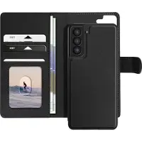 Mayaxess , Tasje Geschikt voor Samsung Galaxy S21 afneembaar hoesje, Zwart