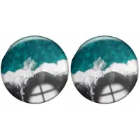 Charme Bijoux Clip Oorbellen- Milica 2 cm blauw