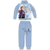Disney Frozen set joggingpak - trainingspak - vrijetijdspak - huispak - Vest + Broek - Lichtblauw - 92/98 cm - 3 jaar