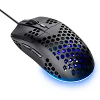 Trust Gaming GXT928 Helox gaming muis Vederlichte gamingmuis met pulserende RGB-verlichting voor snelle en vloeiende bewegingen, zwart
