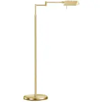 Knapstein LED-vloerlamp DANUTA, dimbaar, messing / goud, Werkkamer / Kantoor, metaal, LED vloerlamp