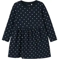 Name It Mini Jurk 'NMFVivia' marine / wit