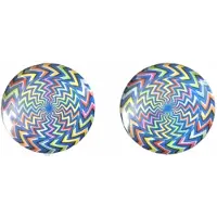 Charme Bijoux Clip oorbellen -2 cm-Spiro blauw