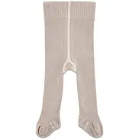 Kipkep Stay-on-Tights Cookie Maillot Beige Jongens/Meisjes Katoen Effen - maat 6-12 mnd