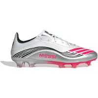 Adidas F50 Messi Pro Gras Voetbalschoenen (FG) Wit Zilver Rood