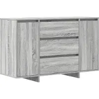 vidaXL Dressoir Grijs Sonoma 120 x 41 x 75 cm Bewerkt hout