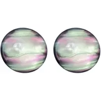 Charme Bijoux Clip Oorbellen- 2 cm- Grijs roze- Olena- geen gaatje-