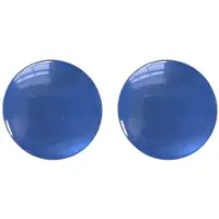 Charme Bijoux Clip oorbellen Blauw 2.5 cm