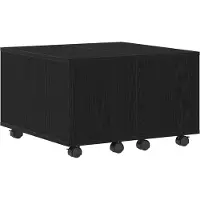 vidaXL Salontafel Zwart Eiken 60 x 60 x 38 cm Bewerkt hout