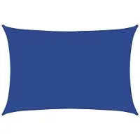 vidaXL Zonnezeil 160 g/m² rechthoekig 3,5x5 m HDPE blauw