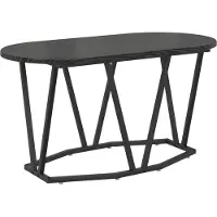 vidaXL Salontafel Zwart Eiken 80 x 40 x 40.5 cm