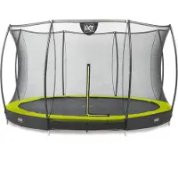 Exit Silhouette inground trampoline ø366cm met veiligheidsnet - groen