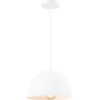 QUVIO Hanglamp modern - Simplistisch design - D 30 cm - Wit