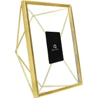 QUVIO Fotolijst - 6,5 x 15 x 20,5 cm - Hexagon - Goud