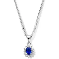 New Bling Elegante zilveren hangersnoer voor vrouwen - Bling-ontwerp 9NB-0535