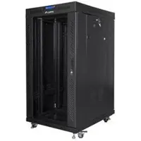 Lanberg 19" 22U 800x800 LCD-scherm, inbouwbaar in een serverkast, met glazen deur, zwart (verzendkosten voor de transporteur)