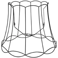 QAZQA Metalen lampenkap zwart 50/40 - Granny Frame